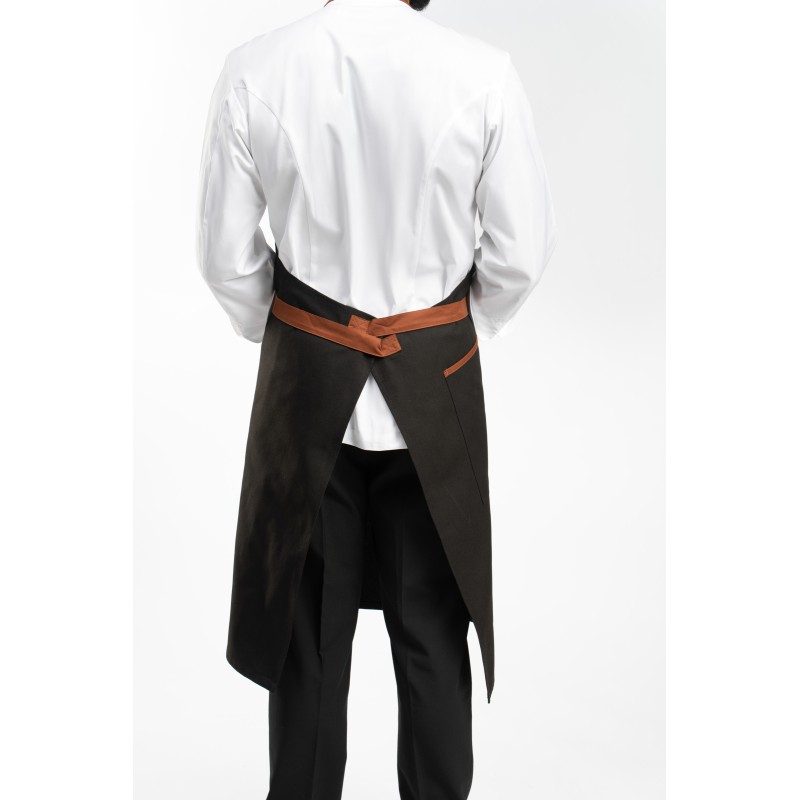 Tablier à bavette noir service - NEKTAR