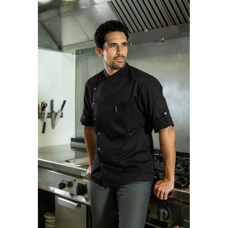 Veste de cuisine noire - ARIZONA