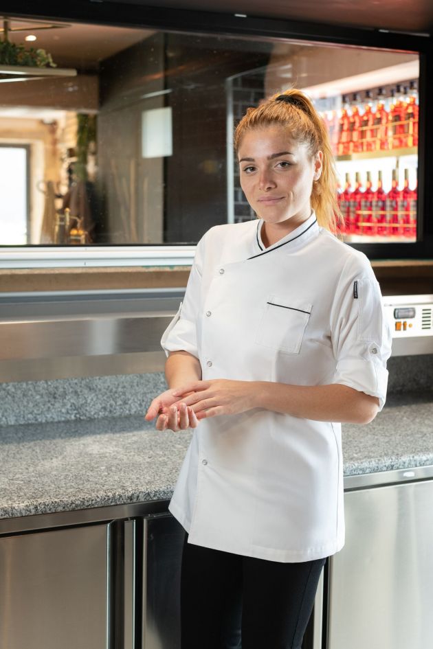 Veste cuisine femme manches transformables - MESA