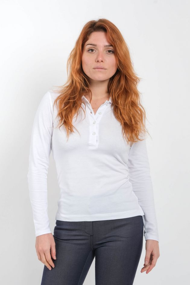 Polo femme manches longues l SAFRANOLA