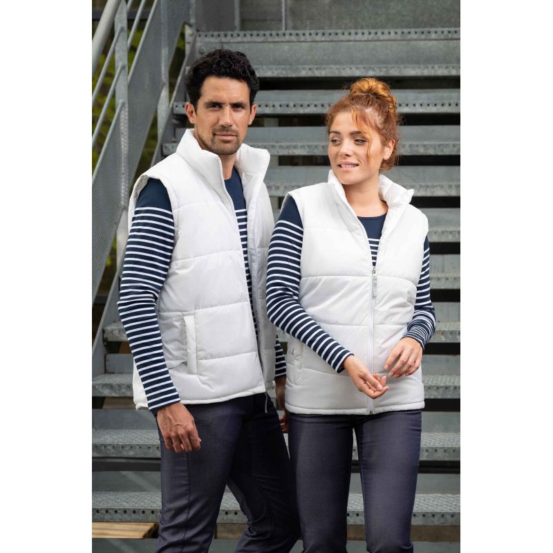 Doudoune sans manche mixte blanche  BODYWARMER
