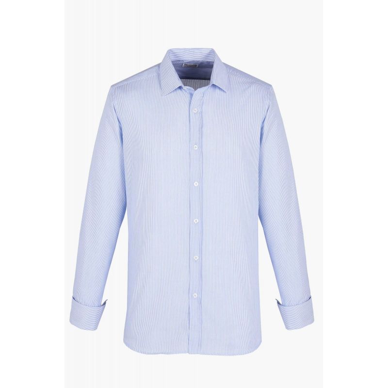 Chemise bleue pour homme  - MATHIS