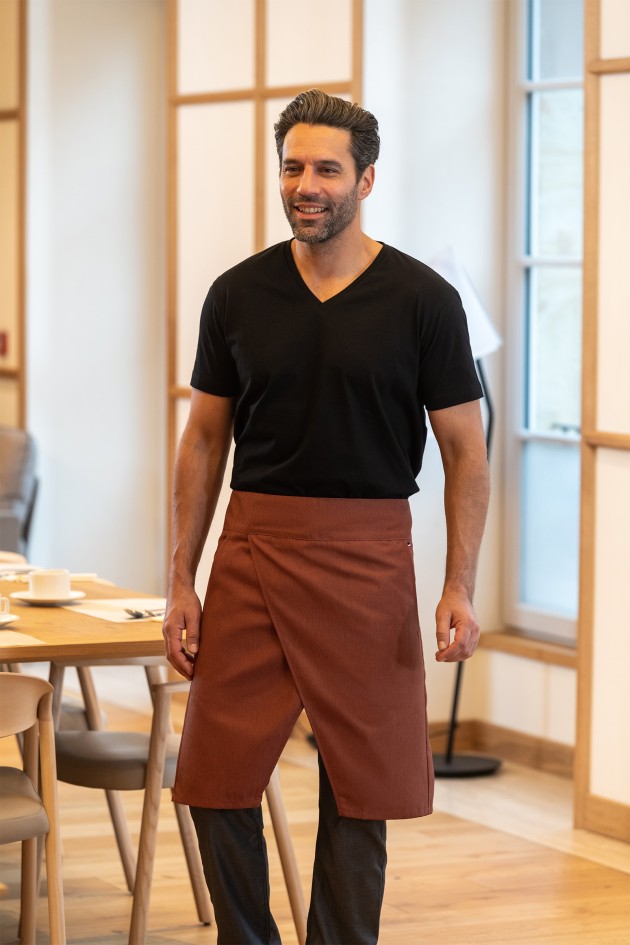 Tablier SHIELD STUDIO B sans bavette - Rouille