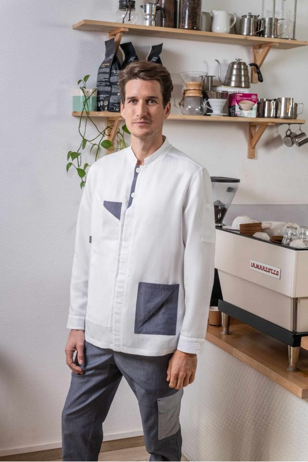 Veste cuisine homme ecoresponsable l FAGGIO l Bragard