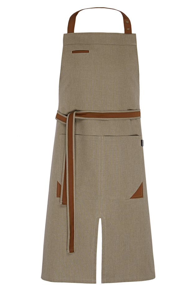 Tablier à bavette - FILEAS TAUPE