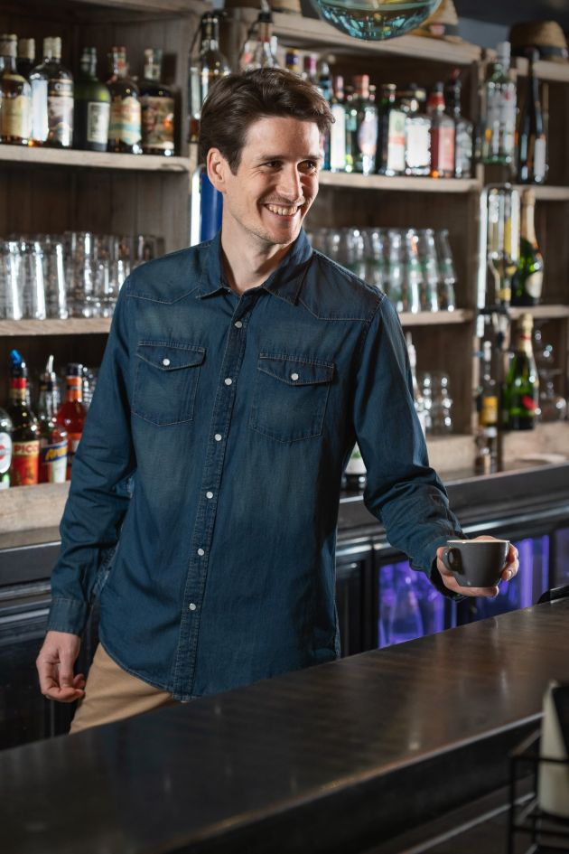 chemise en denim pour homme SABIO