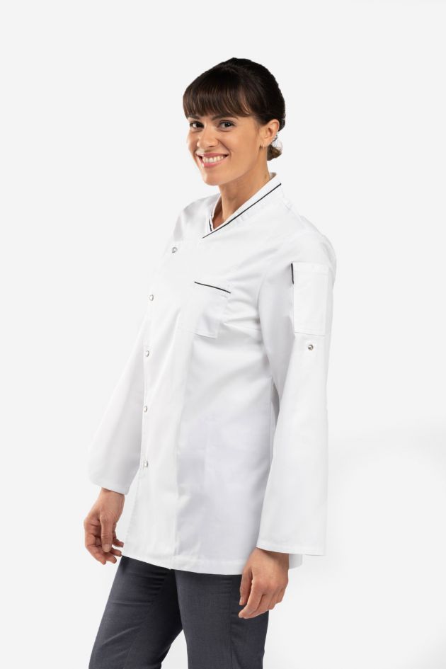 Veste cuisine femme manches transformables - MESA