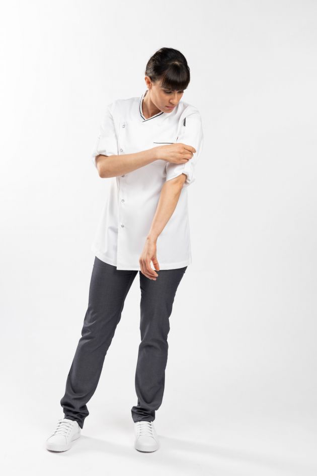 Veste cuisine femme manches transformables - MESA